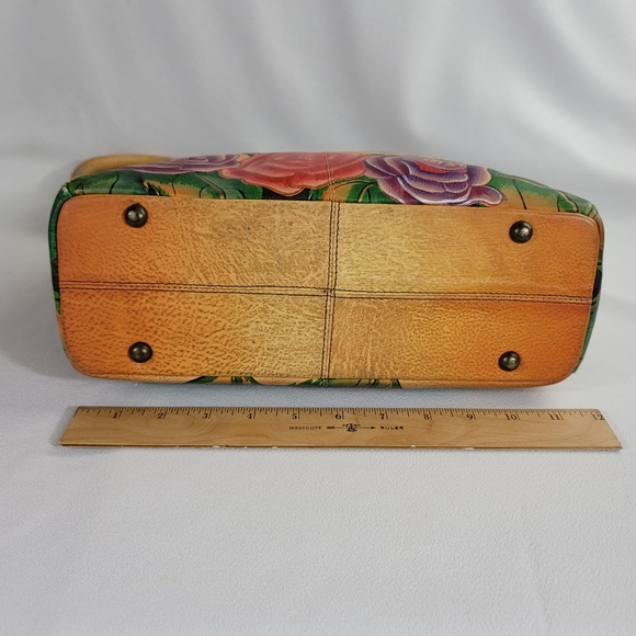 Anuschka Tiger And Rose Genuine Leather Purse - Picture 9 of 16